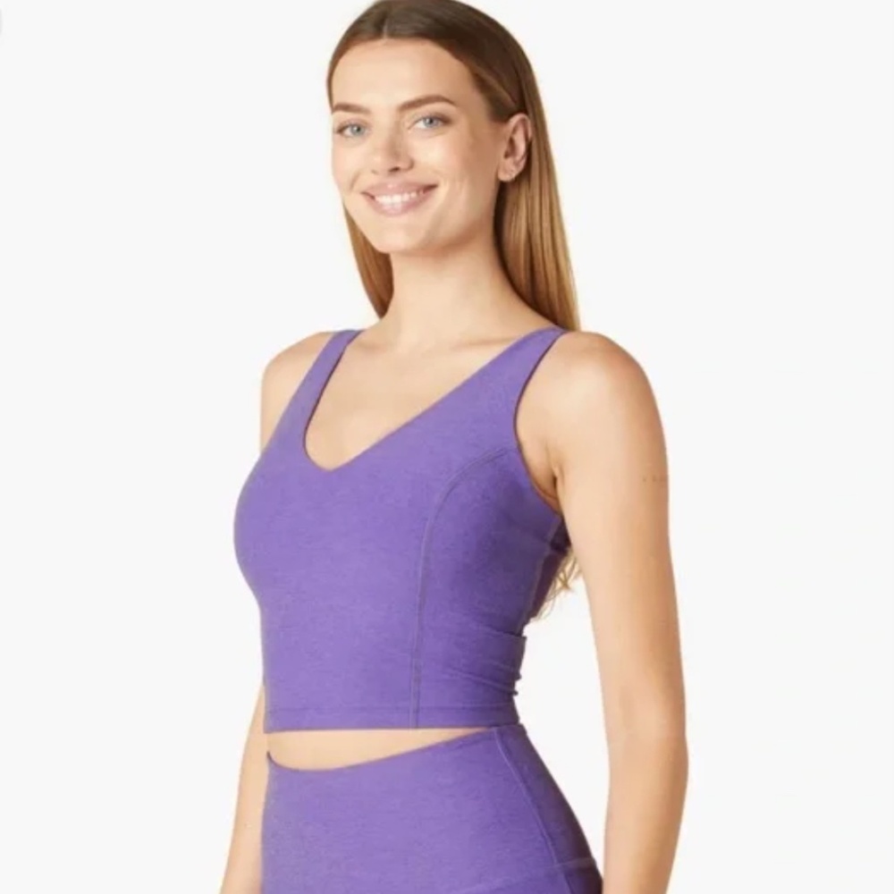 Beyond Yoga Spacedye Always On Cropped Tank - Bright Amethyst